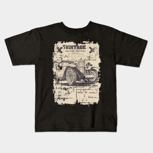 Vintage car Kids T-Shirt by Teefold